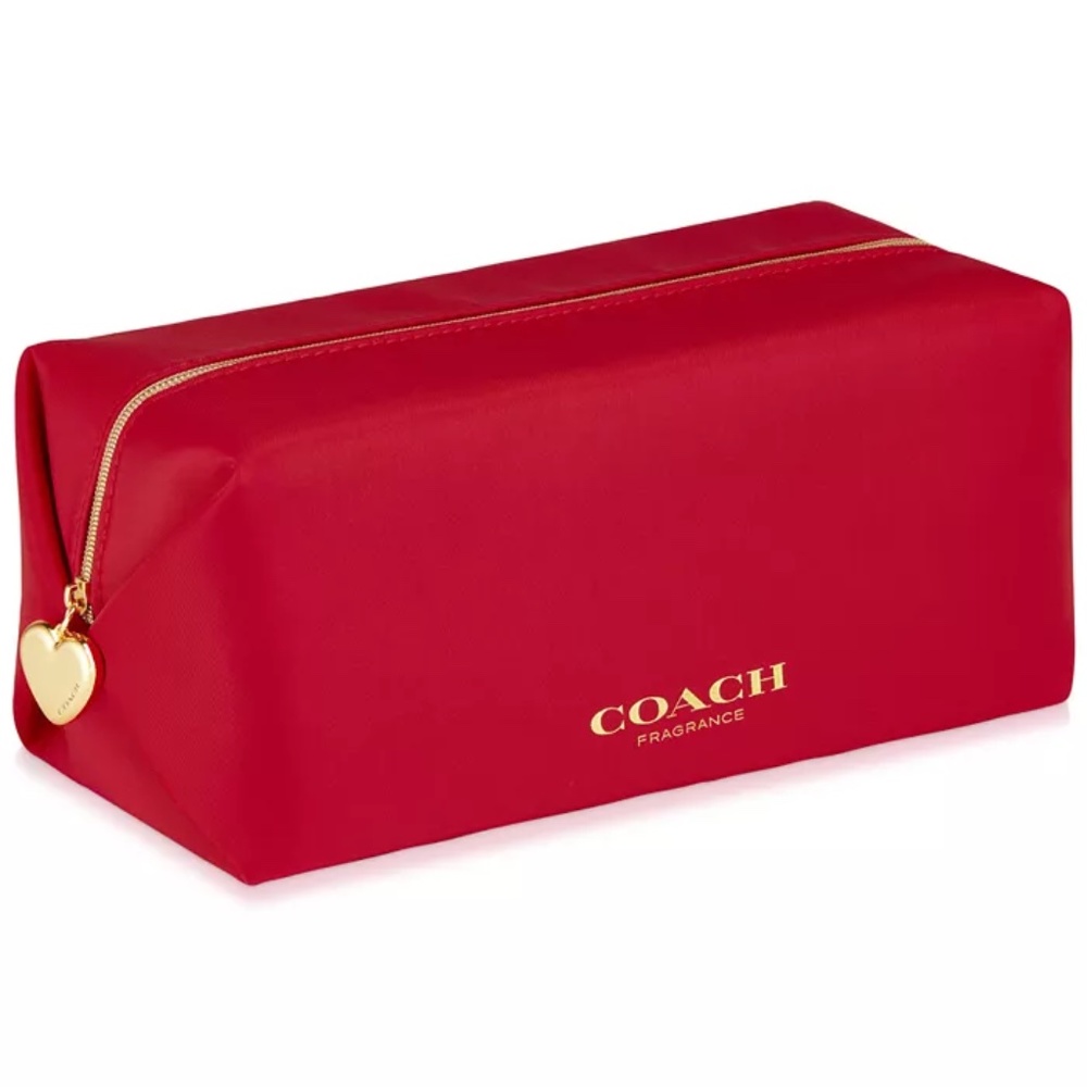 COACH Red Bag Pouch Zipper NEW TAGS SEALED